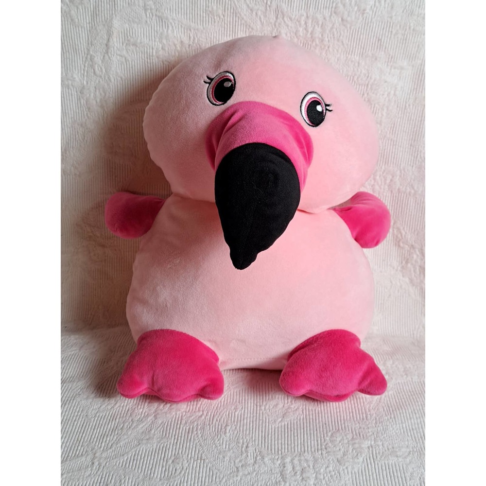 Greenbrier International 12" Pink Flamingo Squish Pillow Stuffed Animal Plush